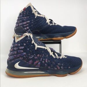 Nike Lebron 17 College Navy UCONN CD5056-400 Men’s Basketball Shoes - Size 13
